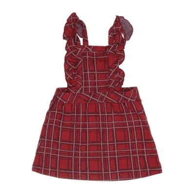 Dungaree dress (Red, Multicolored) from MyWear Cotton, Polyester