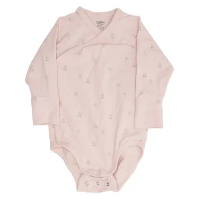Body (Rosa) från Lindex Newborn Bomull, Elastan