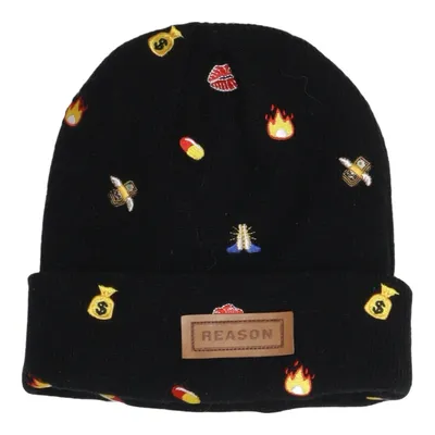 Beaniehue (Sort, Flerfarvet) fra Reason Akryl