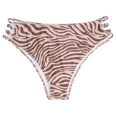 Bikini bottom (Brown, Beige) from Ivory Rose Elastane, Polyester