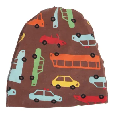 Beanie (Bruin, Meerkleurig) van Me&i Katoen, Elastaan