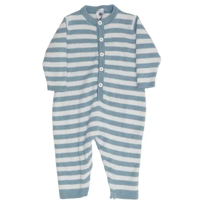 Rompertjes (Blauw, Wit) van Petit Bateau Katoen, Wol