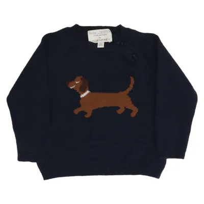 Pull-over (Bleu, Marron) de Papa Lobster Cachemire