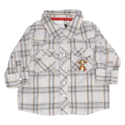 Flannel shirt (White, Blue, Brown) from H&M Cotton