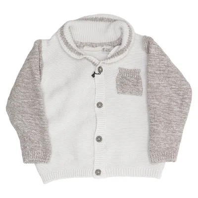 Cardigan (Blanc, Marron) de Lupilu Coton