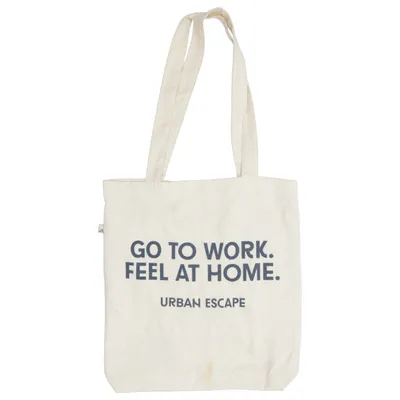 Canvas bag (Beige, Red) from Salvage Recycled cotton, Recycled polyester