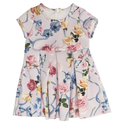Robe (Rose, Multicolore) de Monnalisa Polyester