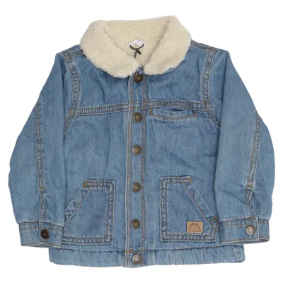Gevoerde spijkerjas (Blauw, Wit) van Fred & Flo Katoen, Polyester