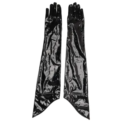 Opera gloves (Black) from Black Level Polyester