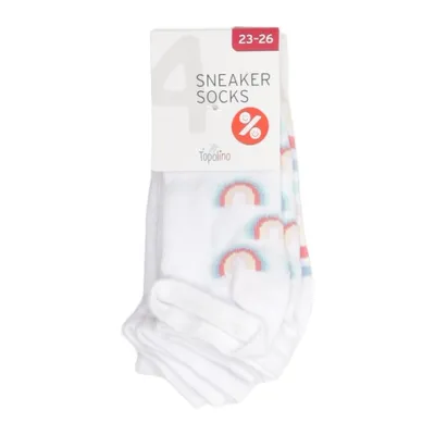 Socks (White, Multicolored) from Topolino Cotton, Elastane, Polyamide