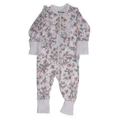 Sparkdräkt (Vit, Rosa, Grön) från Polarn O. Pyret Elastan, Ekologisk bomull