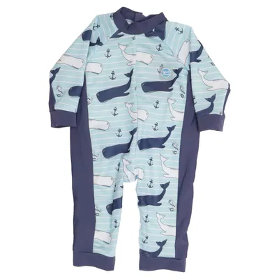 UV clothing (Blue, White) from Splash About Elastane, Polyamide, Polyester