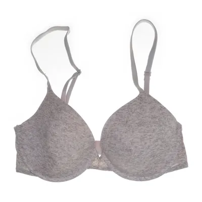 Bra (Gray) from Pink Elastane, Polyamide, Recycled polyester