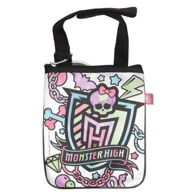 Skuldertaske (Hvid, Flerfarvet) fra Monster High Polyester