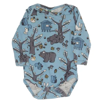 Body (Bleu, Multicolore) de Småfolk Élasthane, Coton biologique