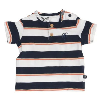 T-shirt (Bleu, Blanc, Orange) de Feetje Élasthane, Coton biologique