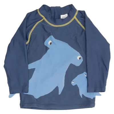 T-shirt de natation (Bleu) de M&S Élasthane, Polyamide
