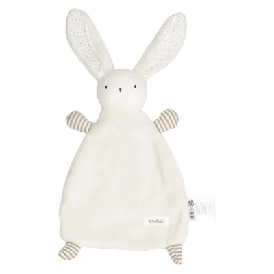 Security blanket (White, Beige) from Newbie by KappAhl Cotton, Polyester