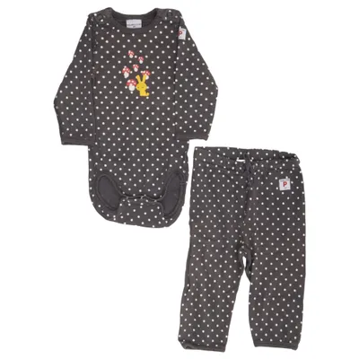Set (Gray, White, Multicolored) from Polarn O. Pyret Organic cotton
