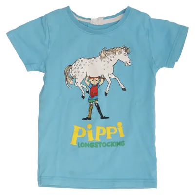 T-shirt (Blå) från Pippi Långstrump Ekologisk bomull