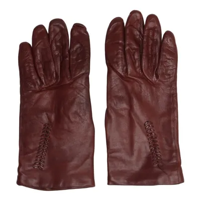 Leren handschoenen (Rood)