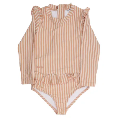 Romper (Roze, Wit) van Liewood Elastaan, Polyamide, Gerecycled polyester