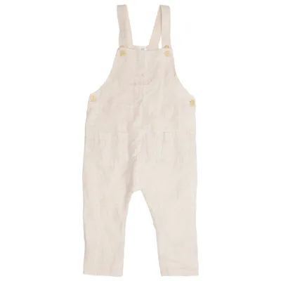 Hängselbyxor (Beige) från H&M Bomull, Linne