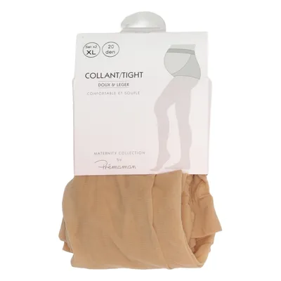 Mammastrumpbyxor (Beige) från Premaman Elastan, Polyamid