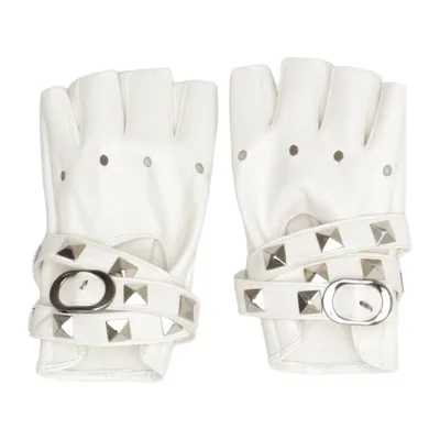 Vingerloze handschoenen (Wit)