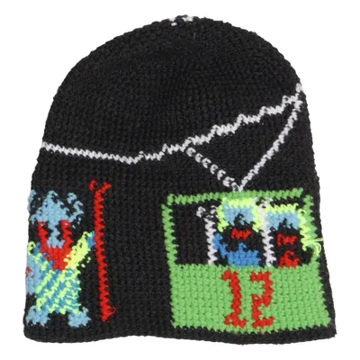Beanie (Black, Multicolored) from Kask Acrylic