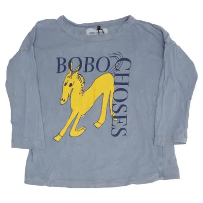 Långärmad t-shirt (Blå, Gul) från Bobo Choses Ekologisk bomull