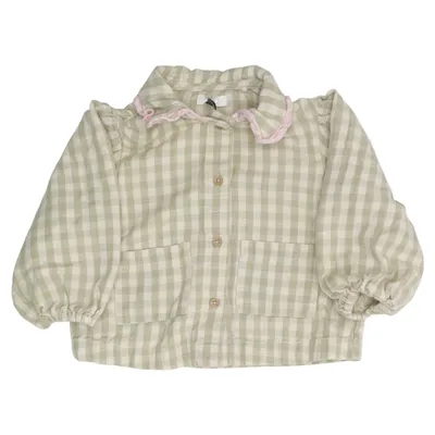 Bluse (Grün, Weiß) von Next Baumwolle, Lyocell