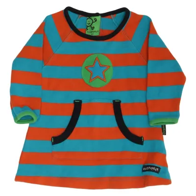 Dress (Blue, Orange) from Villervalla Organic cotton