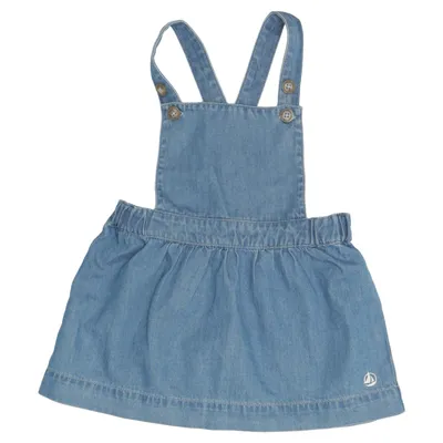 Robe salopette (Bleu) de Petit Bateau Coton