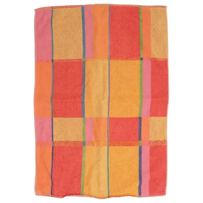Handtuch (Rot, Orange, Mehrfarbig) von Marks Pelle Vävare Baumwolle