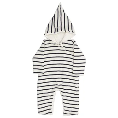 Sparkdräkt (Vit, Blå) från Petit Bateau Polyester