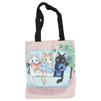 Canvas tas (Japanische Katzen Kitty Cat )