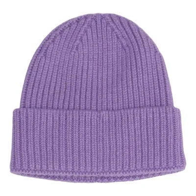 Beanie (Lila) van Unio Kasjmier, Polyamide, Viscose, Wol