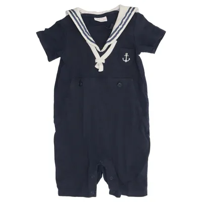 Rompertjes (Blauw, Wit) van Baby by Lindex Katoen, Elastaan