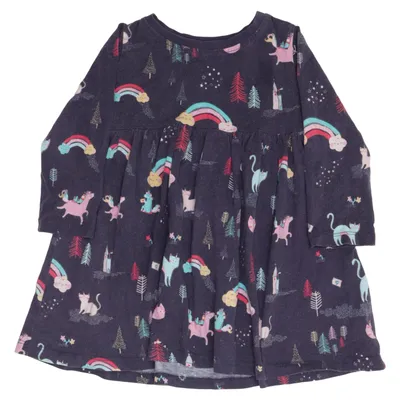 Dress (Blue, Multicolored) from Bluezoo Cotton