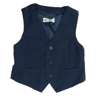 Suit vest (Blue) from H&M Polyester, Viscose