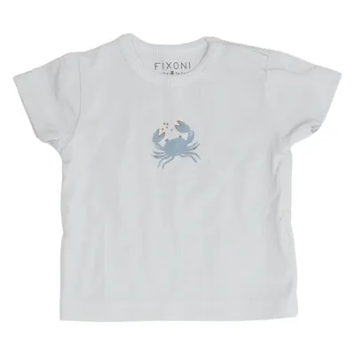 T-shirt (Blauw) van Fixoni Katoen, Elastaan