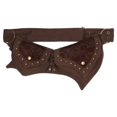 Waist bag (Brown) from Guru Shop Cotton