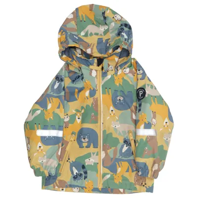 Regnjacka (Grön, Brun, Flerfärgad) från Polarn O. Pyret Polyester