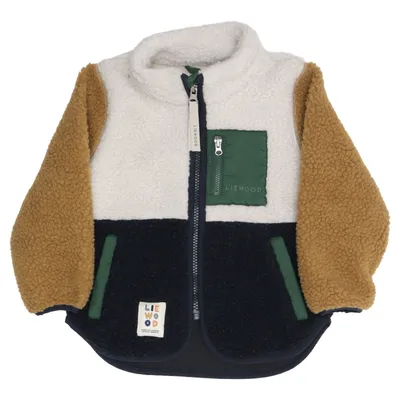 Fleecejacka (Vit, Brun, Blå, Flerfärgad) från Liewood Polyester
