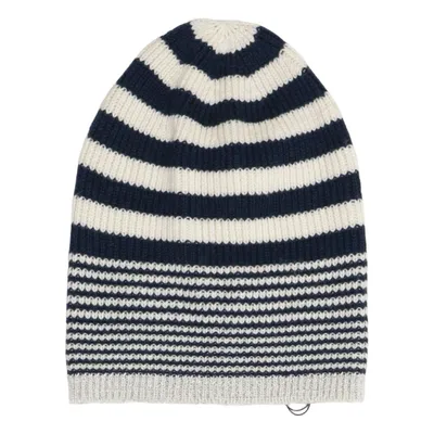 Beanie (Blauw, Wit, Grijs) van Pierre Robert Merinowol, Polyester
