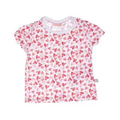 T-shirt (Wit, Rood, Roze) van Liegelind Katoen, Elastaan