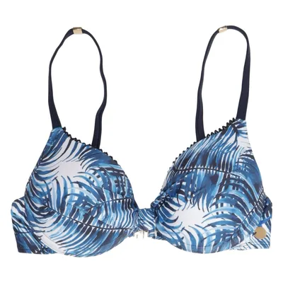 Bikini top (Blue, White, Multicolored) from Panos Emporio Elastane, Polyester
