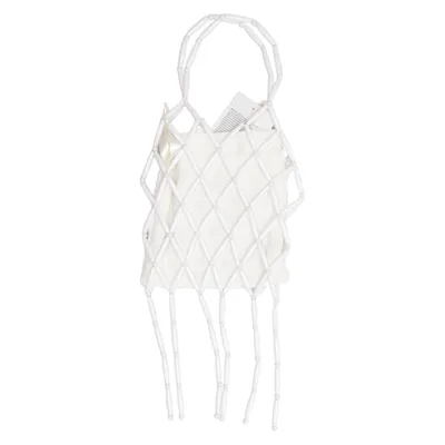 Handbag (White) from H&M Cotton