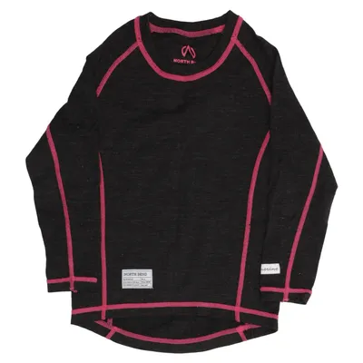 Base layer shirt (Gray, Pink) from North Bend Polyester, Wool